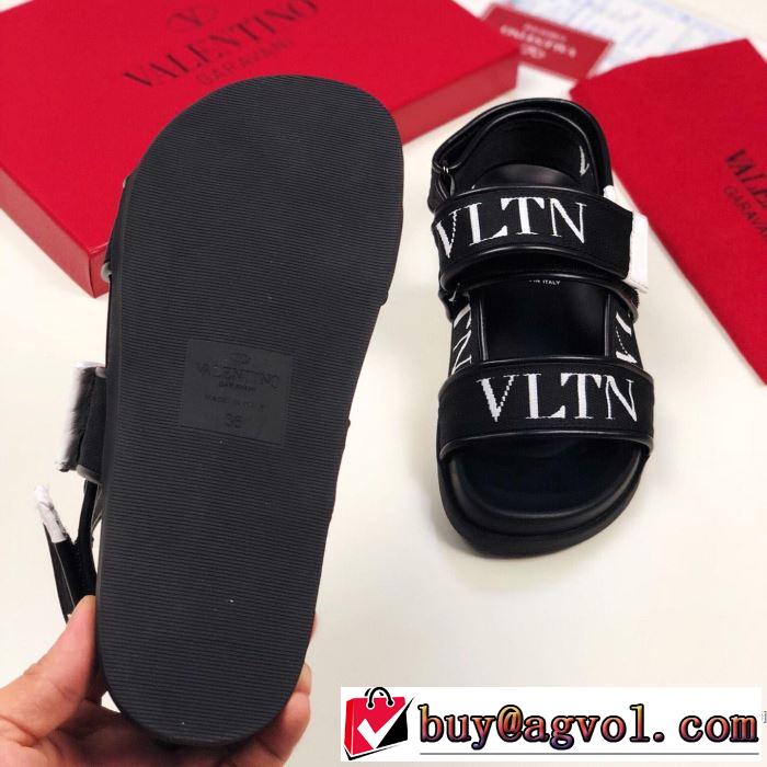 2019夏ファション新品 高級感が好評です ヴァレンティノ VALENTINO サンダル 2色可選 男女兼用