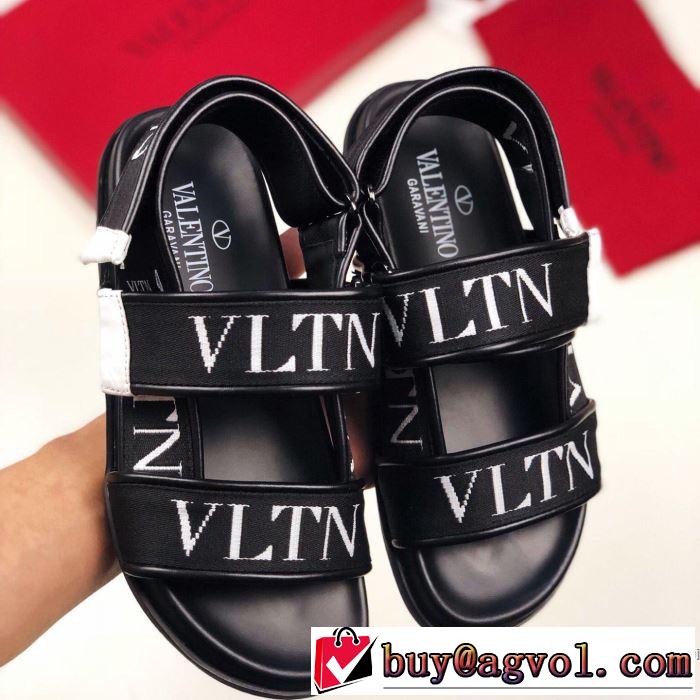 2019夏ファション新品 高級感が好評です ヴァレンティノ VALENTINO サンダル 2色可選 男女兼用