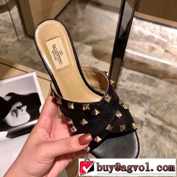 2019年最新ファッショ 大人の可愛さを引き立て ヴァレンティノ VALENTINO スリッパ 多色可選