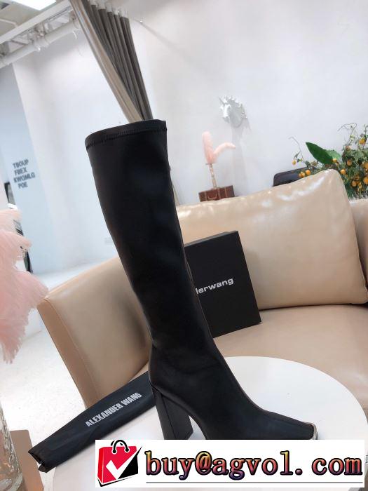 レザーブーツ 2019トレンド秋冬おすすめ安い アレキサンダーワン ALEXANDER WANG 秋冬にお世話になる定番 優しいのに存在感
