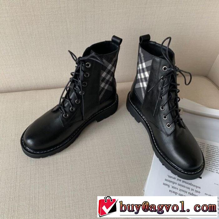 2色可選 レザーブーツ 2019-2020秋冬のファッション バーバリー今季トレンド新作はこれ  BURBERRY 秋冬に大注目のカラー