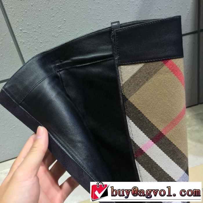 おしゃれさんはいち早く取り バーバリー2色可選 2019秋、イチオシ上品 BURBERRY レザーブーツ 新作アイテムが今年流