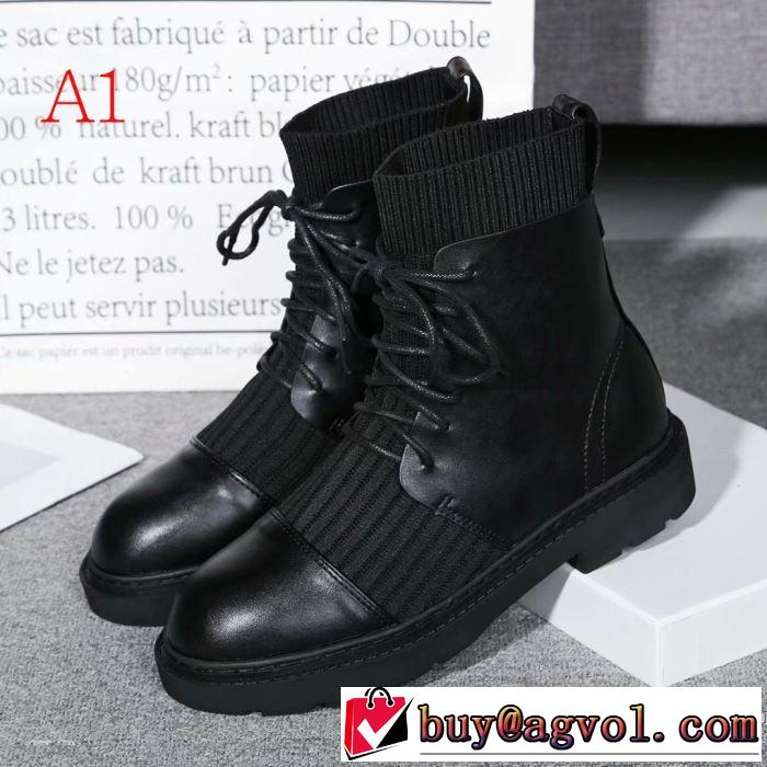 2色可選 2019-20秋冬トレンドファッション ディオール 最新秋冬トレンドをチェック DIOR レザーブーツ 秋冬流行りファション