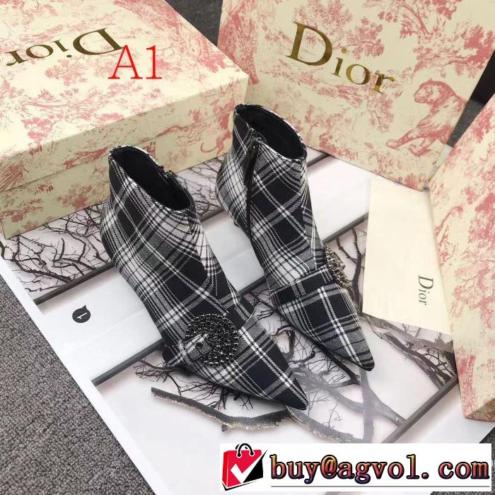 ディオール今季トレンド新作はこれ  2色可選 DIOR 秋冬に大注目のカラー レザーブーツ 速報！2019年秋ファッショントレンド
