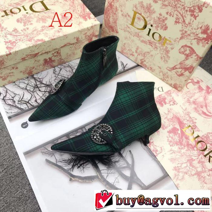 ディオール今季トレンド新作はこれ  2色可選 DIOR 秋冬に大注目のカラー レザーブーツ 速報！2019年秋ファッショントレンド