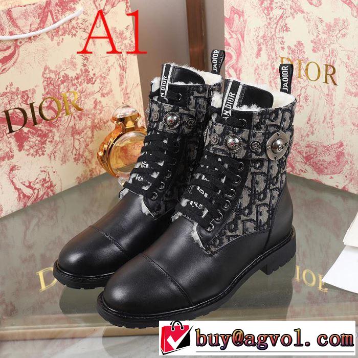 3色可選 秋冬もちろん主役級 ディオール DIOR 大人かわいい秋冬コーデを楽しみ レザーブーツ 2019秋のファッショントレンドはこれ