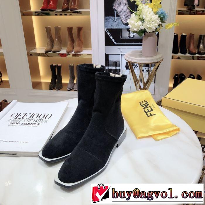 多色可選 最速2019秋冬トレンドブランド レザーブーツ 今年らしい新しい人気色 フェンディ FENDI 現在流行中のおすすめ人気