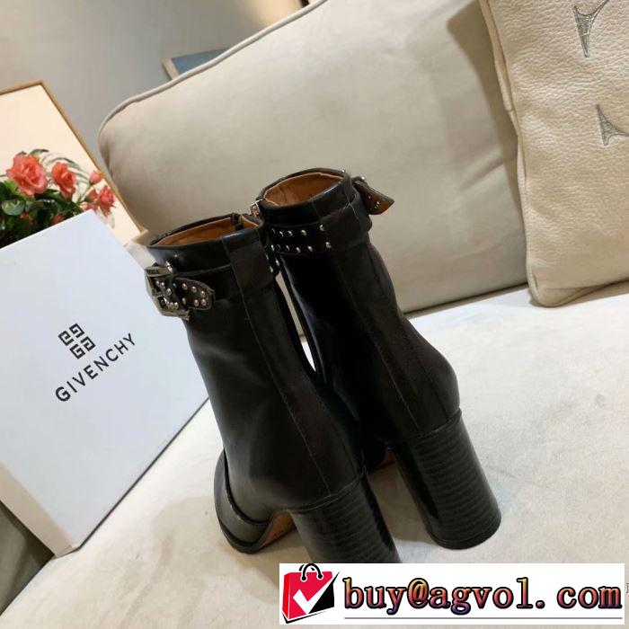 GIVENCHY 今季トレンドをうまく取り 2色可選 ジバンシー お洒落で秋冬注目トレンド  レザーブーツ 【2019秋冬】の注目トレンド
