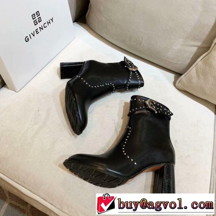 GIVENCHY 今季トレンドをうまく取り 2色可選 ジバンシー お洒落で秋冬注目トレンド  レザーブーツ 【2019秋冬】の注目トレンド