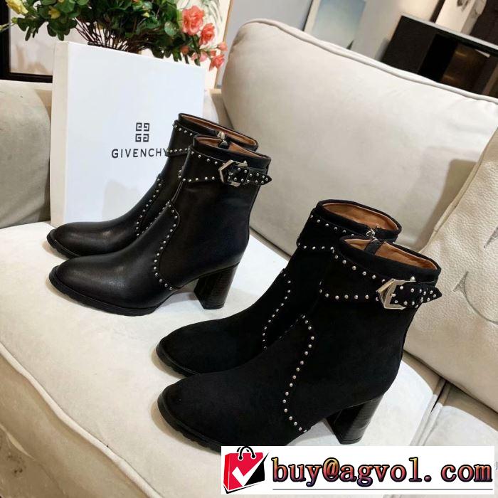 GIVENCHY 今季トレンドをうまく取り 2色可選 ジバンシー お洒落で秋冬注目トレンド  レザーブーツ 【2019秋冬】の注目トレンド