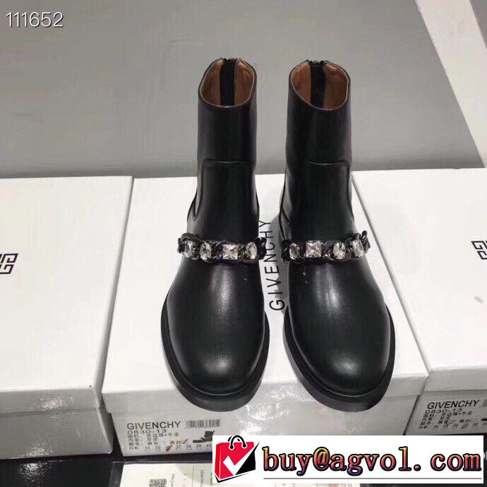 先取り 2019/2020秋冬ファッション ジバンシー GIVENCHY 最新作おすすめしたい秋冬 レザーブーツ 寒い季節トレンド上品