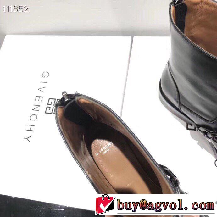 先取り 2019/2020秋冬ファッション ジバンシー GIVENCHY 最新作おすすめしたい秋冬 レザーブーツ 寒い季節トレンド上品