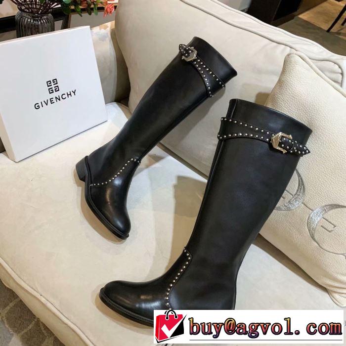 2色可選 2019-20秋冬トレンドファッション ジバンシー GIVENCHY 最新秋冬トレンドをチェック レザーブーツ やっぱり優しい色