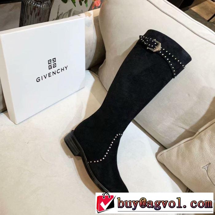 2色可選 2019-20秋冬トレンドファッション ジバンシー GIVENCHY 最新秋冬トレンドをチェック レザーブーツ やっぱり優しい色