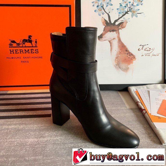 人気ファッション雑誌でも掲載 レザーブーツ 最重要！2019秋冬トレンド エルメス HERMES 最新トレンドコーデおすすめ