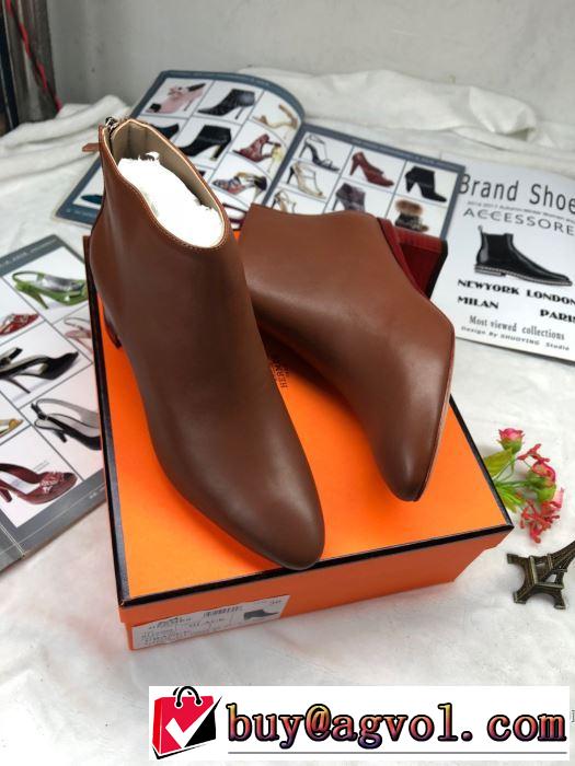 秋冬から人気継続中 レザーブーツ エルメス 最速2019秋冬トレンドブランド HERMES 今年らしい新しい人気色