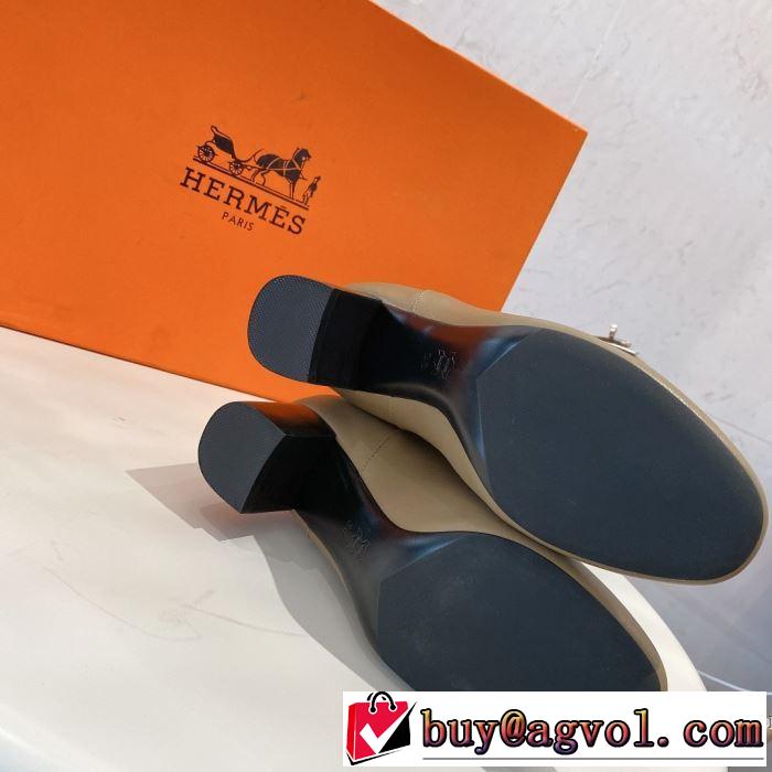2色可選 レザーブーツ おススメの秋冬アイテムをCHECK エルメス 今季トレンドをうまく取り HERMES 2019トレンドファッション新品