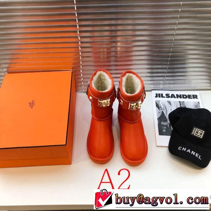 2色可選 最新作おすすめしたい秋冬 エルメス 寒い季節トレンド上品 HERMES 先取り 2019/2020秋冬ファッション レザーブーツ
