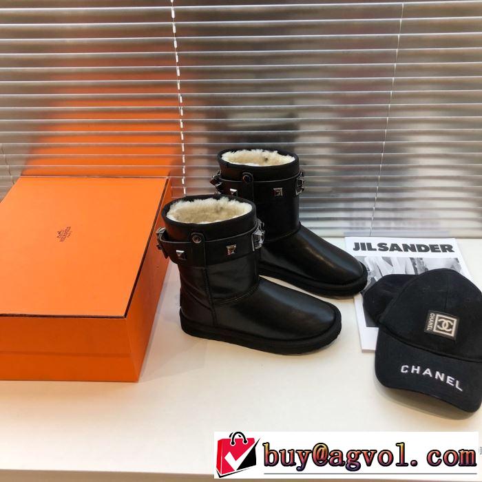 2色可選 最新作おすすめしたい秋冬 エルメス 寒い季節トレンド上品 HERMES 先取り 2019/2020秋冬ファッション レザーブーツ