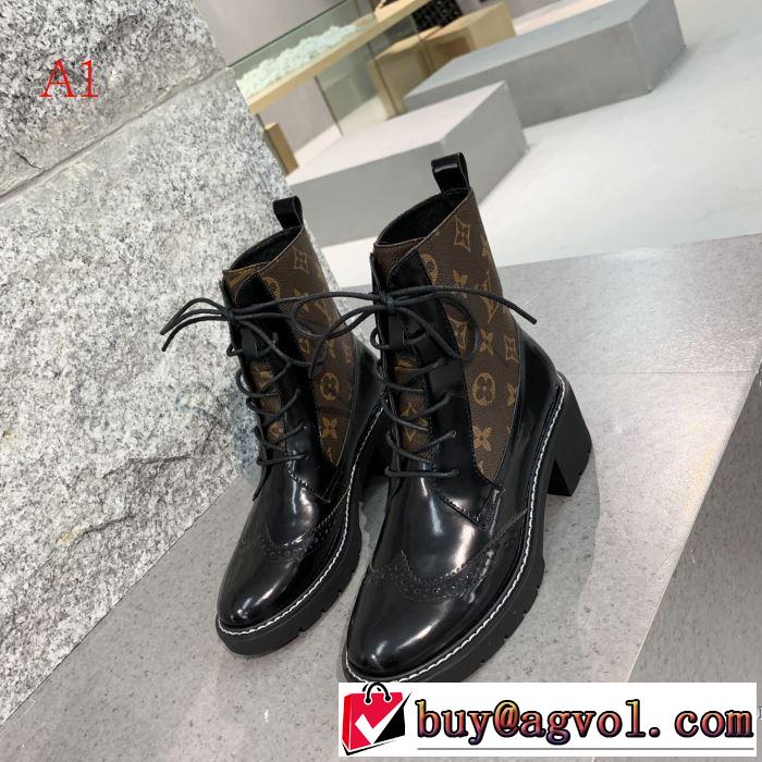 レザーブーツ 3色可選 秋服コーデ2019年版 ルイ ヴィトン 秋にはやる最新作を先取り LOUIS VUITTON  さわやかに新品おすすめ