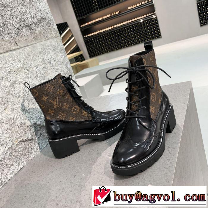 レザーブーツ 3色可選 秋服コーデ2019年版 ルイ ヴィトン 秋にはやる最新作を先取り LOUIS VUITTON  さわやかに新品おすすめ
