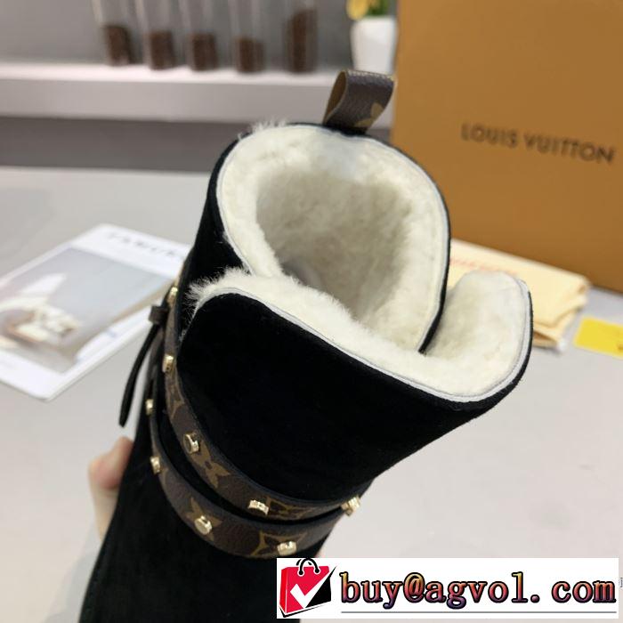 秋冬ファッションコーディネート 2色可選 ルイ ヴィトン LOUIS VUITTON最重要！2019秋冬トレンド  レザーブーツ 最新トレンドコーデおすすめ