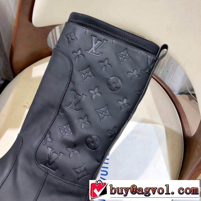 3色可選 ルイ ヴィトン 機能性が良くブランド新品 LOUIS VUITTON 使いやすさのトレンド レザーブーツ 2019-2020秋冬のファッション