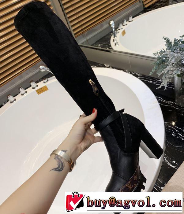 サイズのよさを感じる新作 多色可選 ルイ ヴィトン 2019秋冬トレンド押さえておきたい LOUIS VUITTON レザーブーツ 人気ブランドの秋冬新色