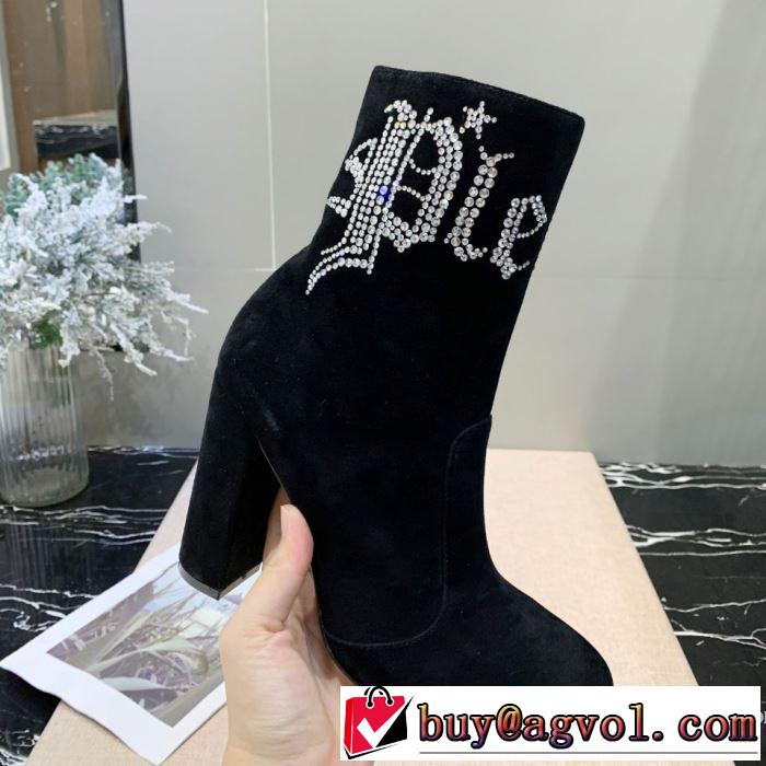 レザーブーツ多色可選  今年らしい新しい人気色 フィリッププレイン 秋トレンドの新定番 PHILIPP PLEIN 【2019秋冬】今きてる最先端ブランド