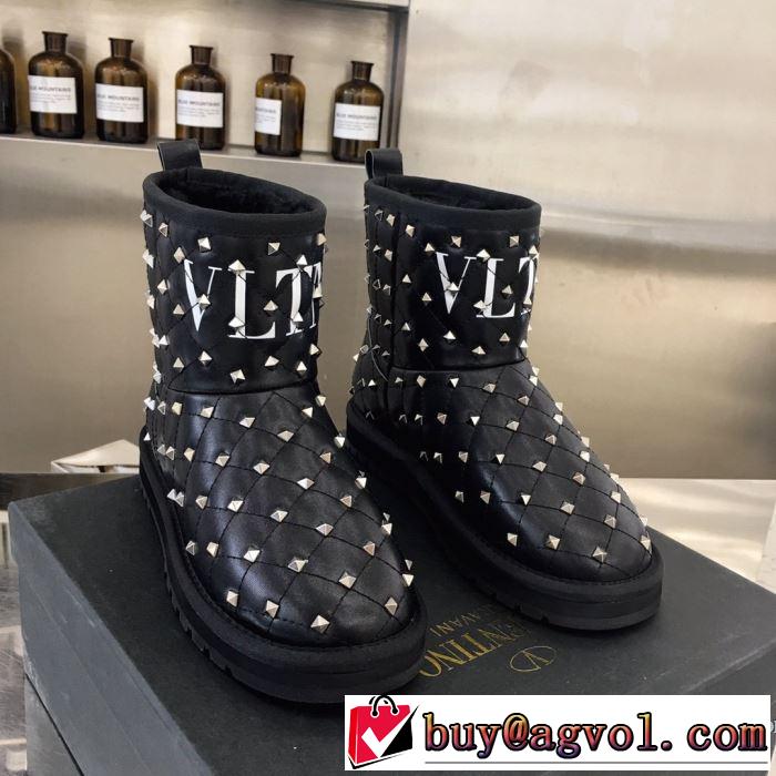 2色可選 サイズのよさを感じる新作 レザーブーツ 今年の流行りファション ヴァレンティノ VALENTINO 【2019秋冬トレンド】押さえておきたい*
