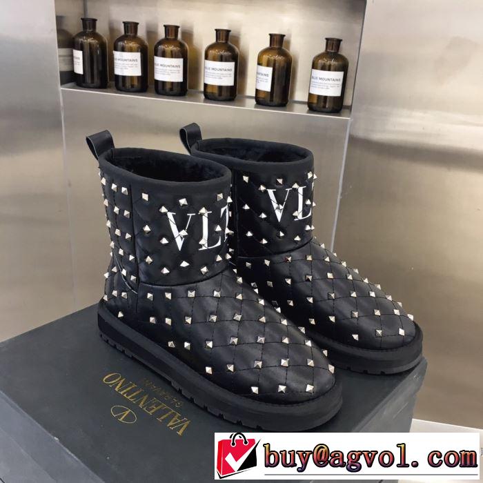 2色可選 サイズのよさを感じる新作 レザーブーツ 今年の流行りファション ヴァレンティノ VALENTINO 【2019秋冬トレンド】押さえておきたい
