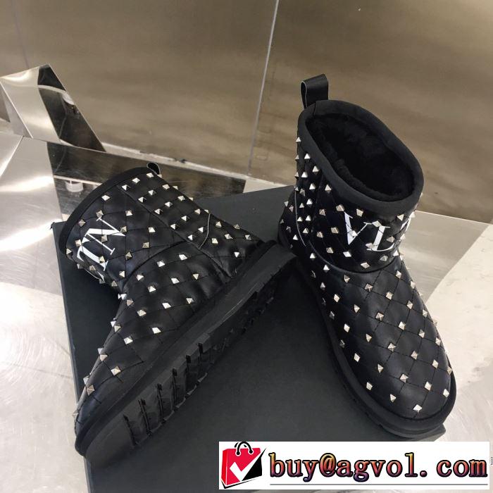 2色可選 サイズのよさを感じる新作 レザーブーツ 今年の流行りファション ヴァレンティノ VALENTINO 【2019秋冬トレンド】押さえておきたい
