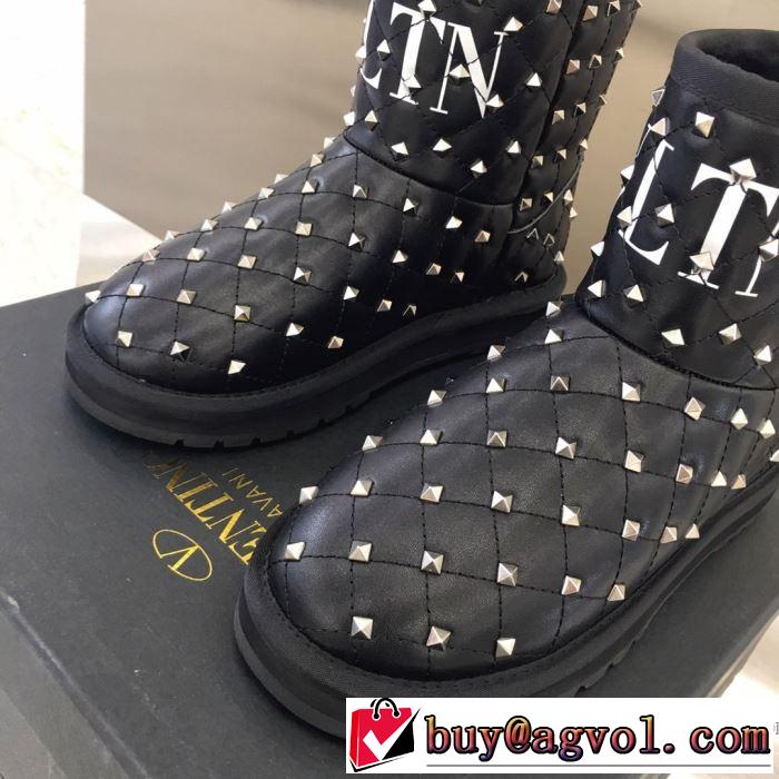 2色可選 サイズのよさを感じる新作 レザーブーツ 今年の流行りファション ヴァレンティノ VALENTINO 【2019秋冬トレンド】押さえておきたい