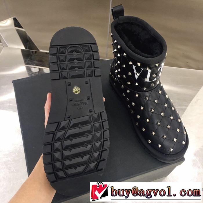 2色可選 サイズのよさを感じる新作 レザーブーツ 今年の流行りファション ヴァレンティノ VALENTINO 【2019秋冬トレンド】押さえておきたい