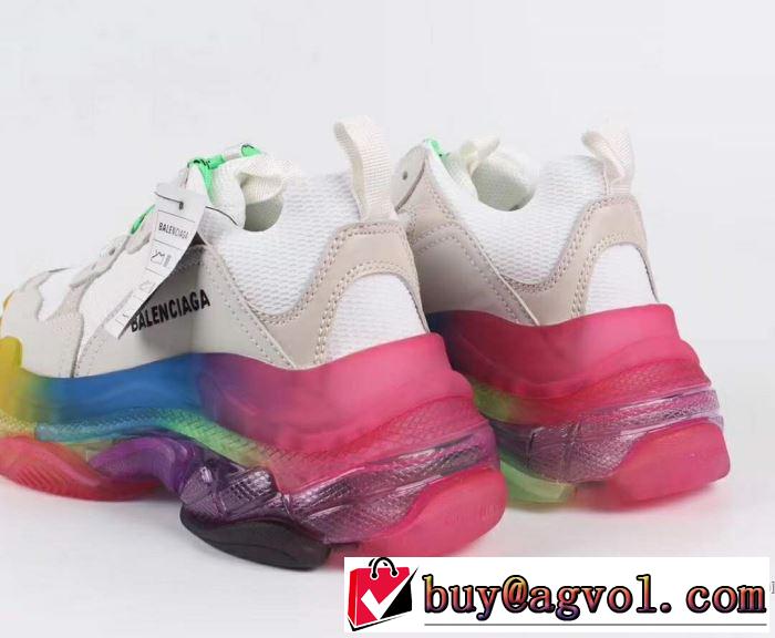 4色可選 ランニングシューズ  大人カジュアル夏ファッション2019 魅力的なカラー使い バレンシアガ BALENCIAGA