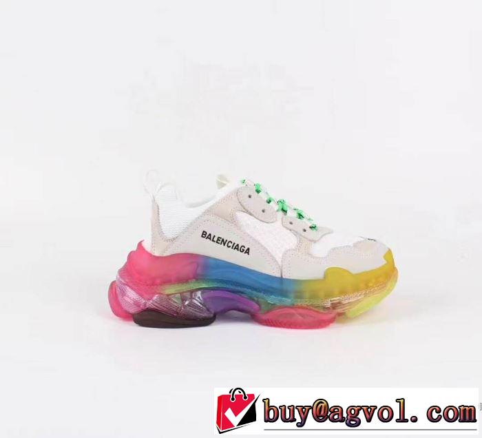 4色可選 ランニングシューズ  大人カジュアル夏ファッション2019 魅力的なカラー使い バレンシアガ BALENCIAGA