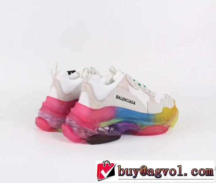 4色可選 ランニングシューズ  大人カジュアル夏ファッション2019 魅力的なカラー使い バレンシアガ BALENCIAGA