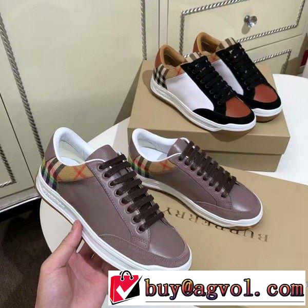 バーバリー BURBERRY カジュアルシューズ 2色可選 2019年春夏のトレンドアイテム 高級感が好評です