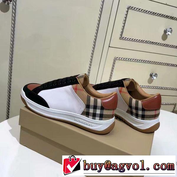 バーバリー BURBERRY カジュアルシューズ 2色可選 2019年春夏のトレンドアイテム 高級感が好評です