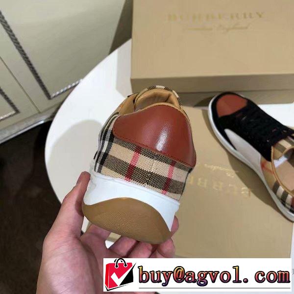 バーバリー BURBERRY カジュアルシューズ 2色可選 2019年春夏のトレンドアイテム 高級感が好評です