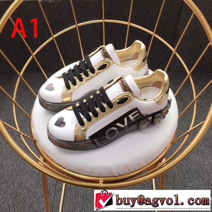ドルチェ＆ガッバーナ Dolce&Gabbana カジュアルシューズ 3色可選 【2019年】夏のファッション 爽やかカジュアル人気