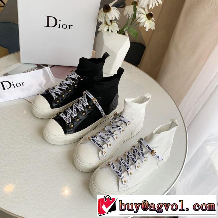 ハイトップシューズ 2色可選 2019春夏の大注目トレンド まずは定番！人気アイテム ディオール DIOR