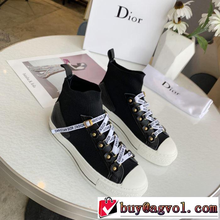 ハイトップシューズ 2色可選 2019春夏の大注目トレンド まずは定番！人気アイテム ディオール DIOR