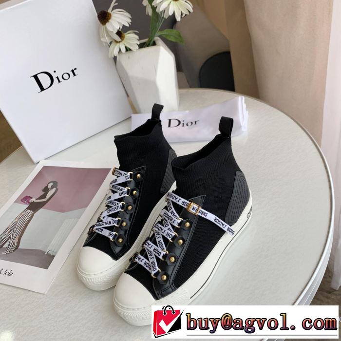 ハイトップシューズ 2色可選 2019春夏の大注目トレンド まずは定番！人気アイテム ディオール DIOR