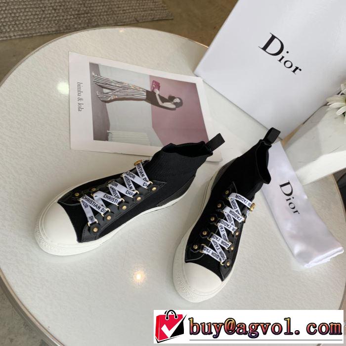 ハイトップシューズ 2色可選 2019春夏の大注目トレンド まずは定番！人気アイテム ディオール DIOR