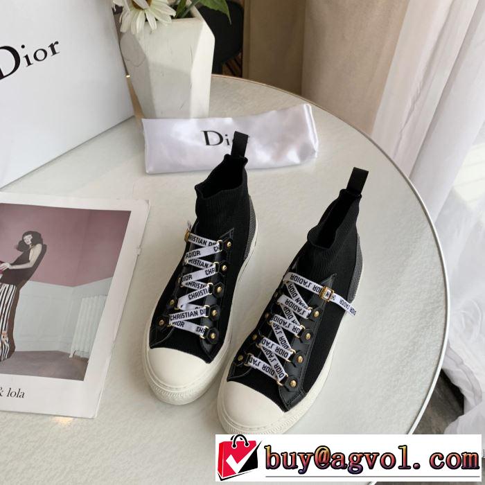 ハイトップシューズ 2色可選 2019春夏の大注目トレンド まずは定番！人気アイテム ディオール DIOR