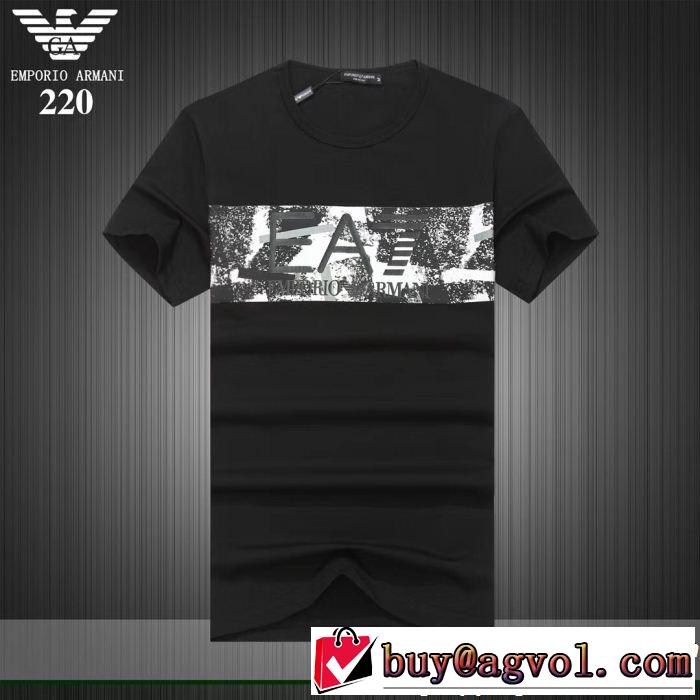 ARMANI アルマーニ 半袖Tシャツ 3色可選 この夏は注目新作 2019年の夏のマスト