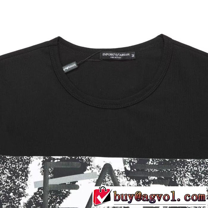 ARMANI アルマーニ 半袖Tシャツ 3色可選 この夏は注目新作 2019年の夏のマスト