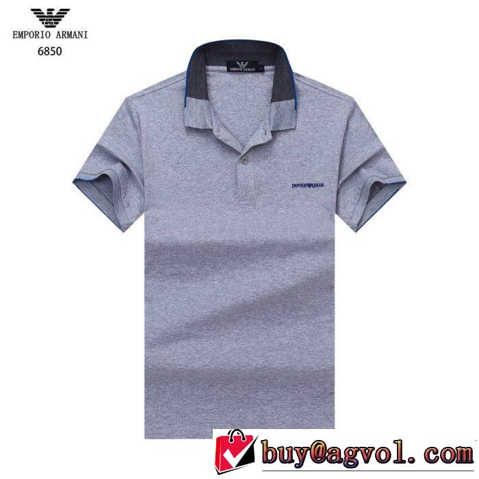 ARMANI アルマーニ 半袖Tシャツ 4色可選 品のよさを感じさ 夏の最新ファッション