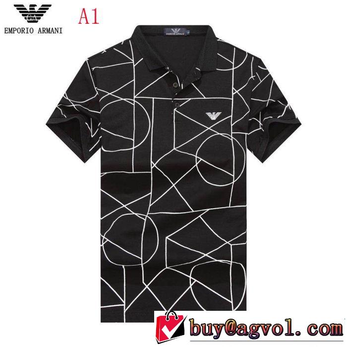 魅力的な今年らしい 今年流大人っぽさ ARMANI アルマーニ 半袖Tシャツ 4色可選